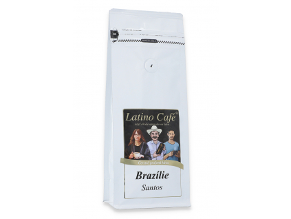Čerstvě pražená káva arabica Brazílie Santos