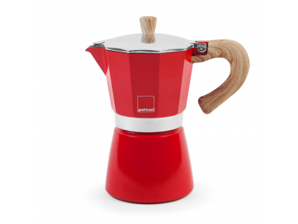 Moka konvice Venezia červená - 6 šálků