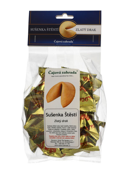 Sušenky štěstí Zlatý drak – 10 ks (60 g ℮)