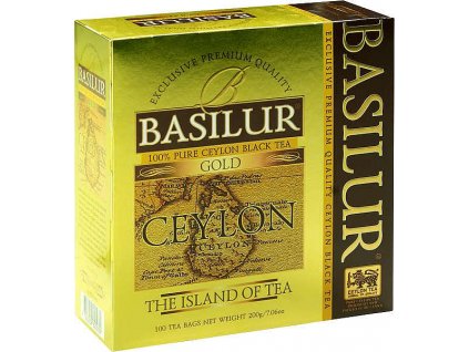 BASILUR Island of Tea GOLD, čistý černý cejlonský čaj. 100 porcí