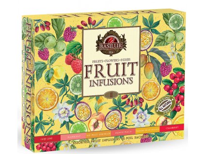 BASILUR OVOCNÝ ČAJ FRUIT INFUSIONS II, 60 porcí, Assorted Vol. II, 108 g (60x1,8g), DÁRKOVÁ VARIACE ČAJŮ