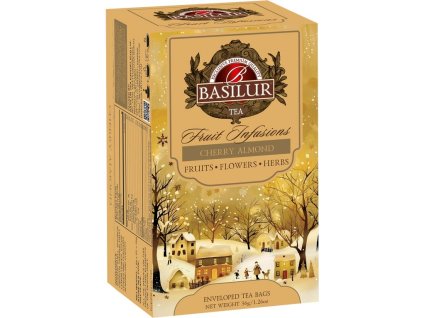 BASILUR Christmas Fruit Cherry Almond přebal, s příchutí třešně a madle 20x1,8g