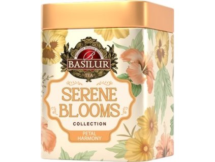 Basilur Serene Blooms Petal Harmony, černý čaj s pomerančem a bezem, sypaný, 75 g