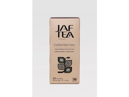 Cejlonský Earl Grey, černý čaj s bergamotem, porcovaný, 25 čajů. JAFTEA