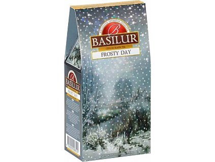 975 basilur frosty day cerny caj ochuceny kousky ovoce mango brusinka sypany 100g