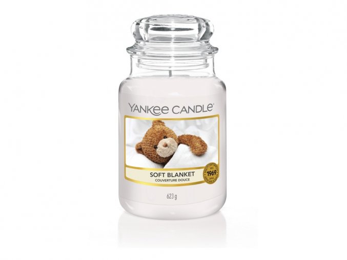 VONNÉ SVÍČKY YANKEE CANDLE - svíčka ve skle Soft Blanket (Jemná přikrývka),  623g