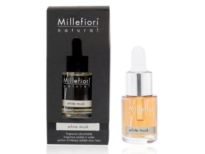 MILLEFIORI Natural Aróma olej, vôňa pižma, konvalinky a korenie. 15ml. White Musk