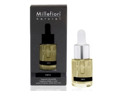 MILLEFIORI Natural Aróma olej, vôňa dreva, vanilky a tymiánu. 15ml. Nero