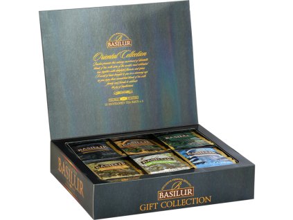 Basilur orientálna kolekcia čajov - darčeková kazeta, porciovaný v prebale. 110g, 60 sáčkov, Oriental collection assorted