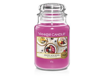 VONNÁ SVIEČKA YANKEE CANDLE, vôňa exotického ovocia, 623g, Exotic Acai Bowl - LAST PARADISE