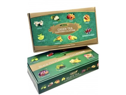 Darčeková kolekcia zeleného porciovaného čaju Liran s ovocím, 80 porcií. Green tea collection.