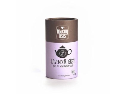Čierny čaj McCoy s levanduľou a bergamotom. Pyramídové vrecká - 10 porcií. Darčekové balenie. Levanduľový čaj. Lavender Grey