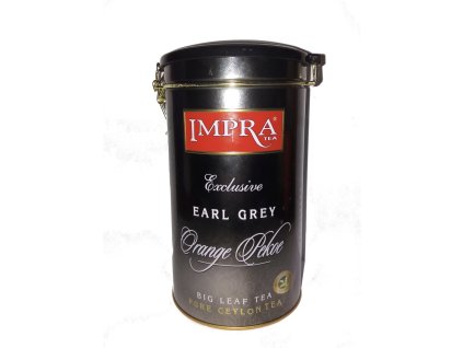 Cejlónsky čierny čaj Earl Grey Impra, sypaný - veľkolistý. 250g. Exclusive black earl grey tea Orange pekoe - big leaf tea. Liran