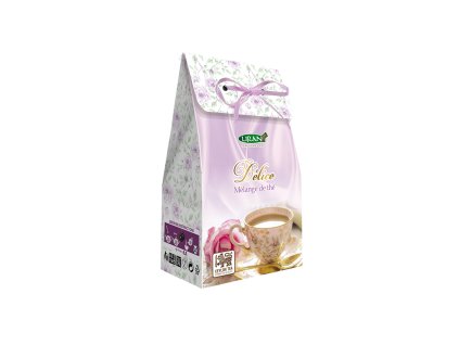 Darčekové balenie zeleného čaju Liran s jahodami a medom, 75 g. Green tea Strawberry & Honey. Délica - Mélange de thé
