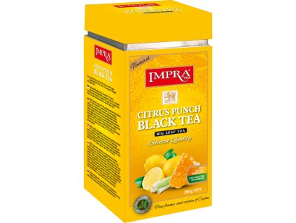 Cejlónsky čierny čaj Impra s citrónom a medom, sypaný - veľkolistý. 200g. Black tea Citrus Punch - big leaf tea. Liran