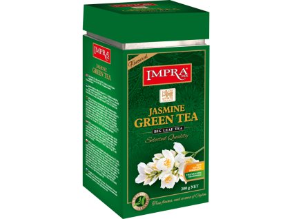 Cejlónsky zelený čaj Impra s jazmínom, sypaný - veľkolistý. 200g. Green tea Jasmine - big leaf tea. Liran