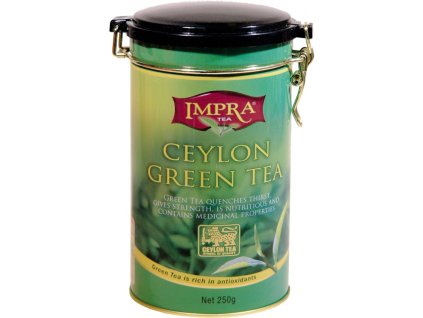 Cejlónsky čistý zelený čaj Impra, sypaný - veľkolistý. 250g. Ceylon pure green tea - big leaf tea. Liran