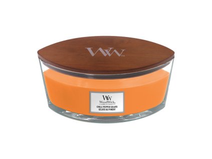 Sviečka Woodwick loď, vôňa vanilkovej zmrzliny s čiže a korením. 453g. Chilli Pepper Gelato