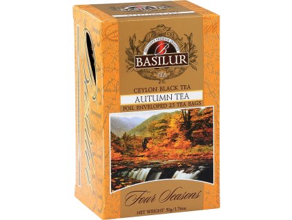 BASILUR Four Seasons Autumn Tea - jesenné čierny čaj s javorovým sirupom, porciovaný v prebale - 50g