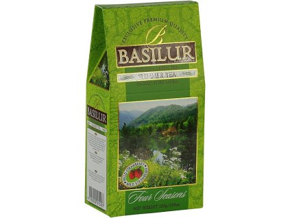 BASILUR Four Seasons Summer Tea - letná zelený čaj s lesnou jahodou, sypaný. 100g