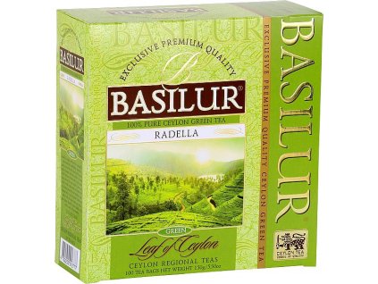 BASILUR Radella Ceylon Green, zelený prémiový cejlónsky čaj. 100 porcií