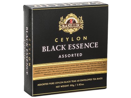 BASILUR čajová kazeta čiernych čajov s príchuťami. 40 porcií. Black essence Assorted