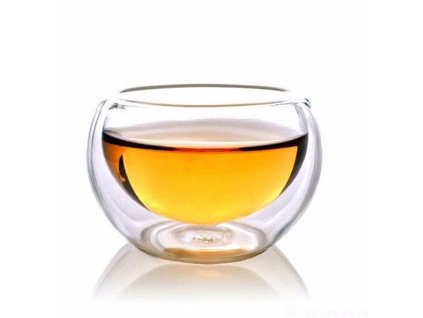 Čajový šálka na čaj z dvojitého borosilikátového sklá, 50ml