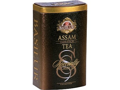 BASILUR Specialty Classic Assam plech 100g, čierny premiový indický čaj, Assam tea, sypaný, 100g