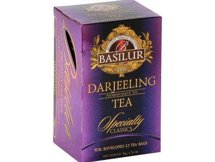 Basilur Darjeeling, čierny čaj, porciovaný s prebalom, 25 porcií
