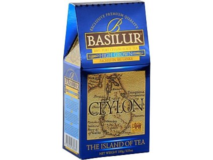 Basilur čistý cejlónsky čierny čaj vysokohorský, sypaný, 100g, Ceylon High Grown - Island of Tea