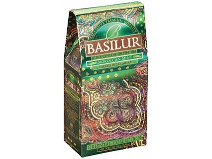 Basilur zelený čaj s marockou mätou, 100g, Basilur Orient Moroccan Mint papier 100 g