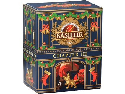 BASILUR cejlónsky čierny čaj s ružou a kandovanými gaštany. 75g. Vianočný čaj - Evening of Noel - Chapter III.