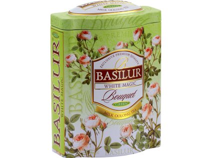 Basilur zelený mlečný čaj, 100g, sypaný, 100g, čajová plechová dóza. Basilur Oolong White Magic