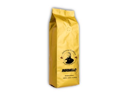 JOHNNY COFFEE - MARANELLO, 100% ARABICA, zrnková káva, tmavo pražená, 250g
