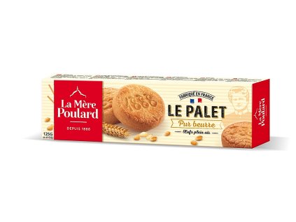 La Mére Poulard maslovo - maslové sušienky ku káve. 125g. La Mére Poulard All chocolate French shortbread