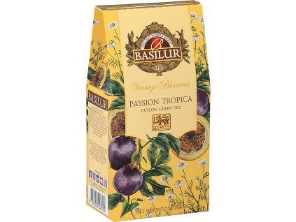 BASILUR zelený čaj s harmančekom a marakujou. Sypaný 75g. BASILUR Vintage Blossoms Passion Tropica