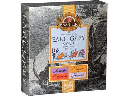 BASILUR čajová kazeta čajov EARL GREY s príchuťami . 40 porcií. Earl Grey Assorted