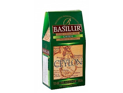Basilur čistý cejlónsky zelený čaj, 100g, sypaný