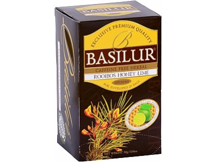 Basilur bylinkový čaj Rooibos, med a limetka, porciovaný s prebalom, 30g, (20x1,5g), Honey Lime