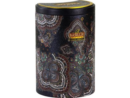 BASILUR čierny čaj jahodou, marhuľou a papájou. Orient Magic Nights plech 100g