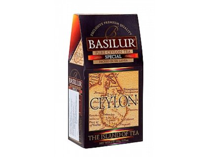 Basilur čistý čierny cejlónsky čaj - čajový ostrov, sypaný, 100g, Island of Tea