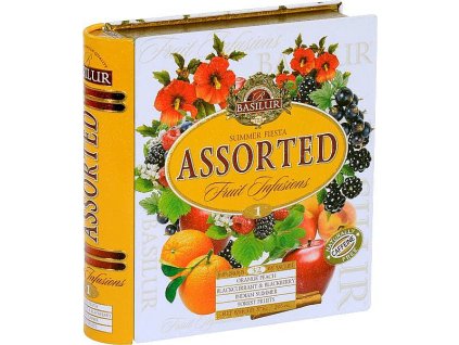 Basilur ovocný čaj - čajová kniha, porciovaný v prebale, 57g, 32 porcií. Fruit Infusion 1. Tea book