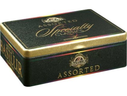 Basilur kolekcia čistých čajov, čajová krabička - darčeková kazeta, porciovaný v prebale. 115g, 60 sáčkov. Assorted Špeciality