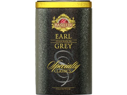 Basilur Earl Grey plech 100 g - čierny čaj, sypaný, plechová dóza