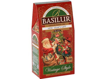 Basilur čaj v darčekovom balení, cejlónsky čierny čaj ochutený, 85g, NEW YEAR´S GIFT. VIANOČNÝ ČAJ