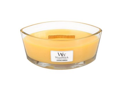 Sviečka Woodwick oď, vôňa prímorský koktail, 453g. Pobrežie mimosa