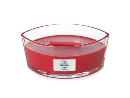 Sviečka Woodwick loď - vôňa GRANÁTOVÁ JABLKO, 453g. Pomegranate