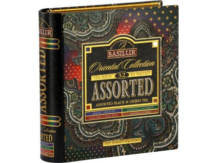 Basilur kniha - čaj Oriental collection 32 ks Oriental collection - čierny čaj -čajová kniha - Tea book, porciovaný čaj v prebale, 60g, 32 porcií