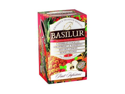 Basilur ovocný čaj - mix čajov, porciovaný v prebale, 36g - 20 porcií. Fruit Infusion assorted volume 2