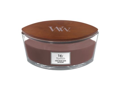 Sviečka Woodwick loď, vôňa semišová koža 453g. STONE WASHED SUEDE